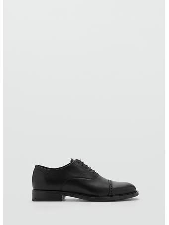 MANGO - Leather Suit Shoes BLACK