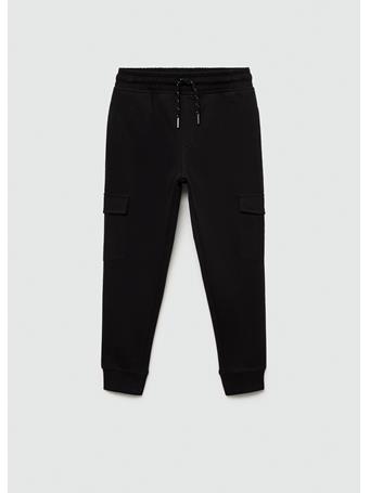 MANGO - Cargo Jogger Pants BLACK