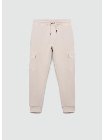 MANGO - Cargo Jogger Pants LIGHT BROWN