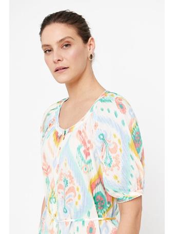 CORTEFIEL - Print Blouse WHITE PRINT