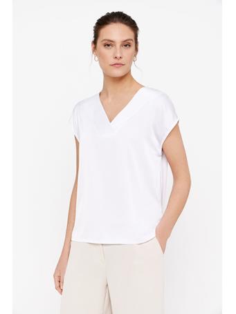 CORTEFIEL - Satin Combined Top WHITE