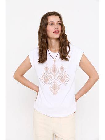 CORTEFIEL - Printed T-Shirt WHITE