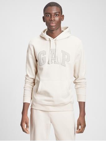 GAP - Logo Hooded Sweatshirt UNBLEACHED WHITE