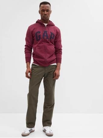 GAP - Logo Zip Hoodie NOIR RED 796