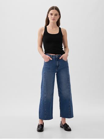 GAP - Modern Cropped Tank Top BLACK