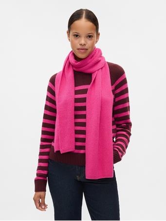GAP - CashSoft Crewneck Sweater RED PINK STRIPE