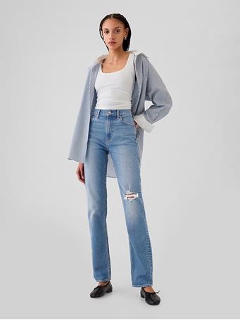 GAP - High Rise '90s Straight Jeans MEDIUM INDIGO 15