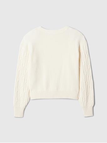 GAP - Cable Sweater IVORY FROST