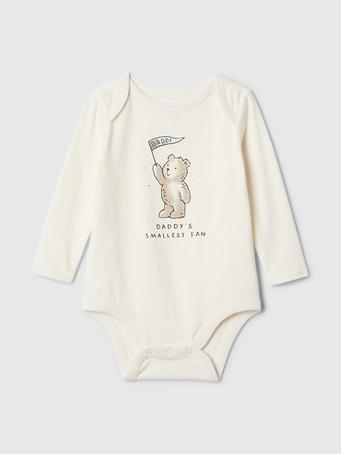 GAP - Baby First Favorites Organic Cotton Bodysuit IVORY FROST