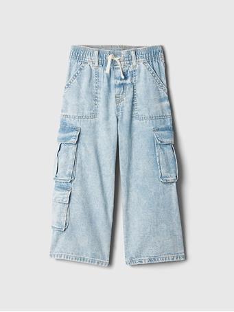 GAP - Pull-On Cargo Baggy Jeans LIGHT INDIGO 11