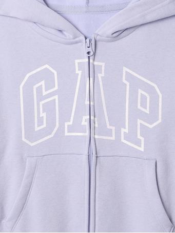 GAP - Kids Relaxed Gap Logo Zip Hoodie COSMIC SKY PURPLE 15-3