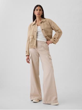 GAP - Low Rise Cargo Baggy Khakis BEDROCK 291