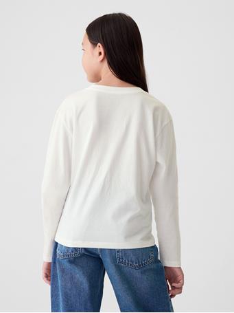 GAP - Kids Relaxed Athletic Logo T-Shirt NEW OFF WHITE