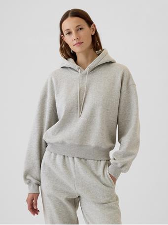 GAP - Vintage Soft Cropped Hoodie LIGHT HEATHER GREY