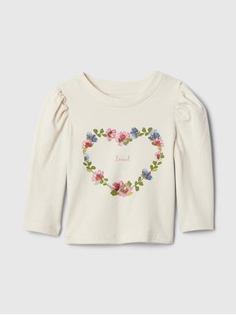 GAP - Mix and Match Puff Sleeve T-Shirt CHINO