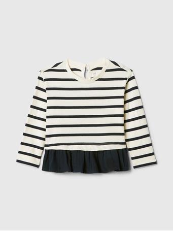 GAP - Peplum Top NAVY STRIPE TOP