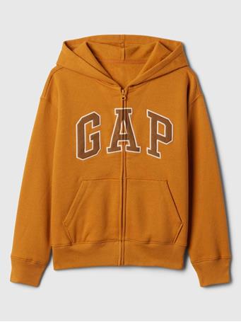GAP - Logo Zippered Fleece Sweatshirt TIGERS EYE 651