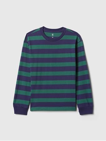 GAP - Kids Classic T-Shirt BLUE GREEN STRIPE