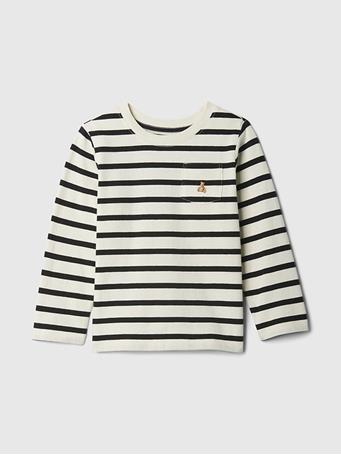 GAP - Mix and Match Pocket T-Shirt BLACK STRIPE