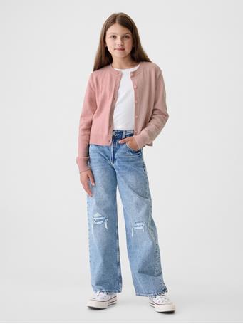 GAP - Kids CashSoft Cropped Cardigan PRIMITIVE