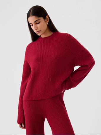GAP - CashSoft Shaker-Stitch Crewneck Sweater SLED
