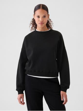 GAP - Vintage Soft Wedge Crewneck Sweatshirt TRUE BLACK