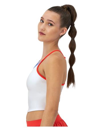 CHAMPION - Soft Touch Longline Cami Shelf Bra WHITE/MULTI