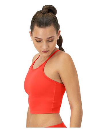 CHAMPION - Soft Touch Longline Cami Shelf Bra SOLAR CRIMSON