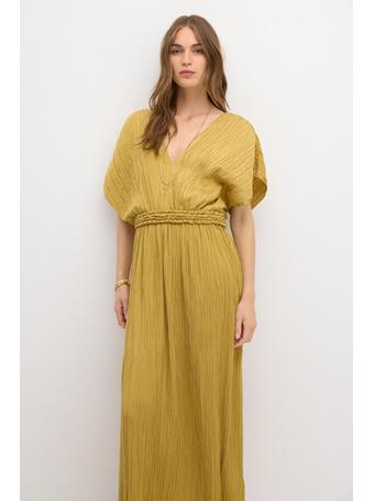 HOSS INTROPIA - Clear Pleated Dress MUSTARD