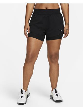 NIKE - Women's Dri-FIT Mid-Rise 8cm (approx.) 2-in-1 Shorts BLACK