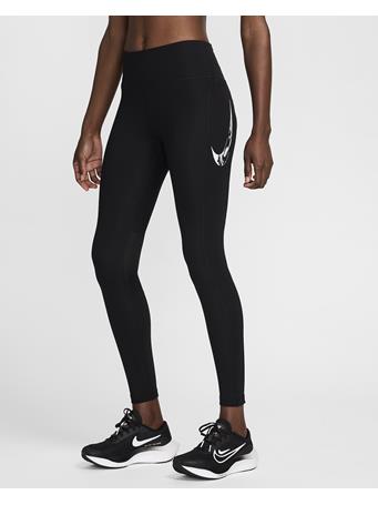 NIKE - Women's Mid-Rise 7/8 Running Leggings with Pockets BLACK