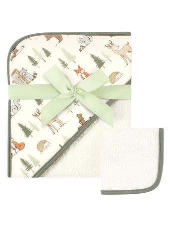 BABYVISION - Cotton Hooded Towel and Washcloth IVORY