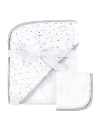 BABYVISION - Cotton Hooded Towel and Washcloth IVORY
