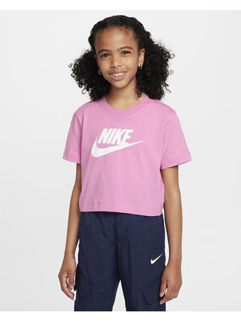 NIKE - Sportswear Big Kids' (Girls') Cropped T-Shirt ASTER PINK