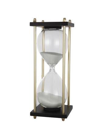 MAISON LUXE - Modern White Sand/Black Hourglass CLEAR