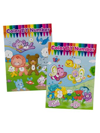 Color by Number Coloring Book NO COLOR