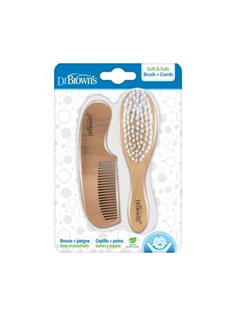 DR BROWN'S - Soft and Safe Baby Brush + Comb NO COLOR