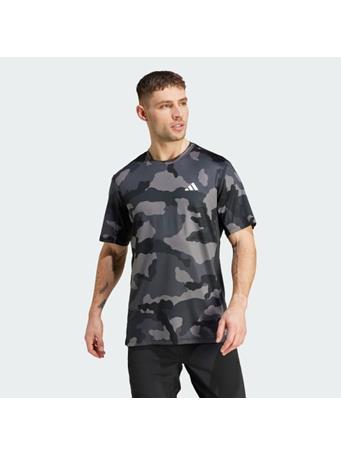 ADIDAS - Train Essentials Camo Allover Print T-Shirt BLACK