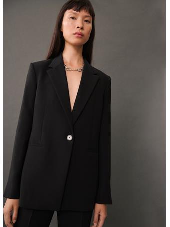 MANGO - Straight-fit Suit Blazer BLACK