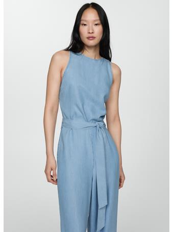 MANGO - Lyocell Jumpsuit LT-PASTEL BLUE