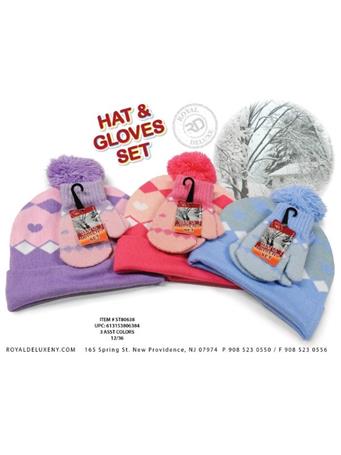 ROYAL DELUXE - Toddler Hat & Mitten Set ASSORTED