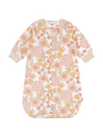 GERBER CHILDRENSWEAR - Baby Girls Pink Floral Wearable Blanket PINK