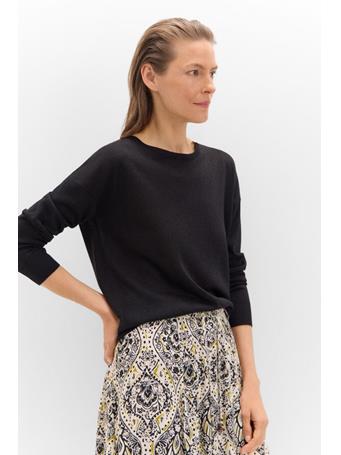 CORTEFIEL - Metallic Knit Sweater BLACK