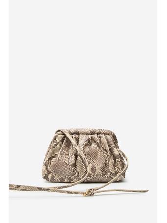 CORTEFIEL - Snake Print Shoulder Bag TAN PRINT