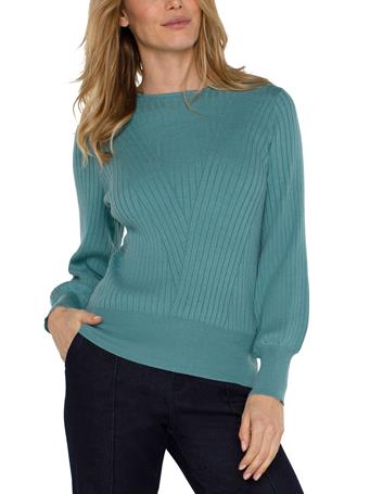 LIVERPOOL JEANS - Crew Neck Sweater OCEAN