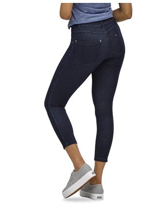 HUE - Ultra Soft Denim High Waist Skimmer BLK INDIGO WASH