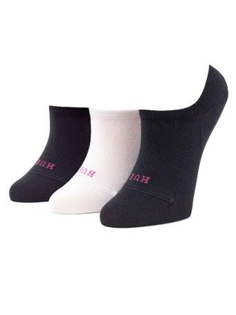 HUE - The Perfect Sneaker Liner - 3 Pair Pack BLK/WHT