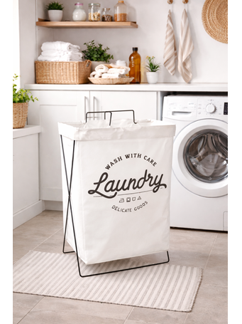 CONTAINED - Laundry Hamper WHITE