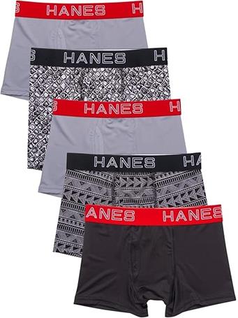 HANES - Boys X-Temp Performance Stretch Boxer Briefs NO COLOR