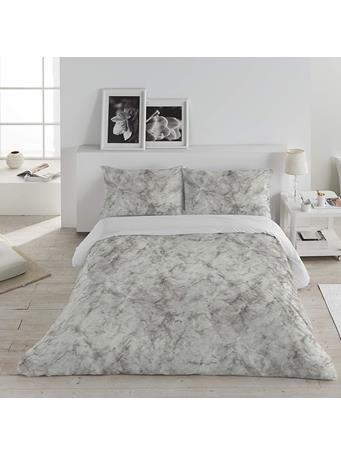 BELLE MAISON - One Full/Queen Duvet Cover with Button Closure and Two Standard Shams GREY